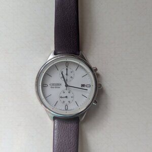 Citizen Eco-Drive Chandler with Purple Strap